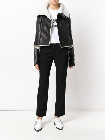 Shop Givenchy Ankle Length Tailored Trousers In Black