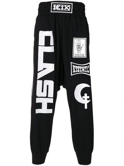 Shop Ktz Clash Embroidered Track Pants