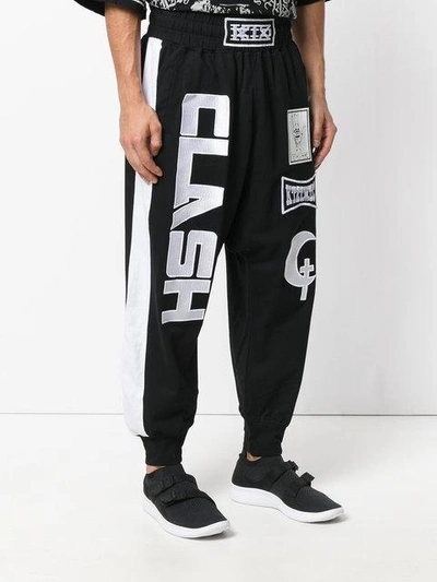 Shop Ktz Clash Embroidered Track Pants