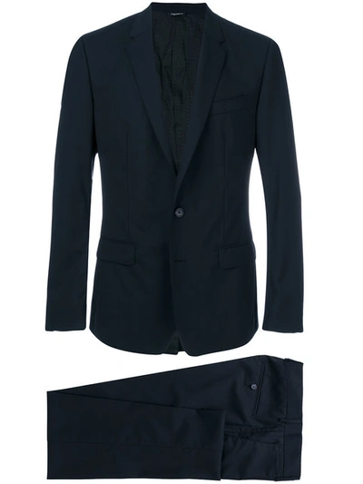 Shop Dolce & Gabbana Formal Two-piece Suit In Blue