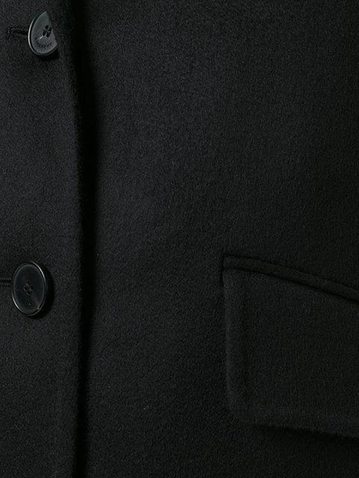 Shop Givenchy Oversized Single Breasted Coat - Black