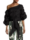 JOHANNA ORTIZ Leticia One-Shoulder Wrap Top