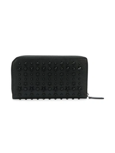 Shop Jimmy Choo Carnaby Wallet In Black