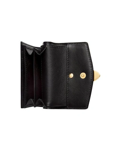Shop Gucci Sylvie Leather Wallet In Black