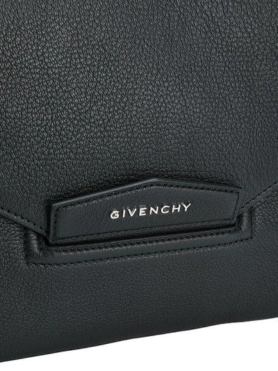 Shop Givenchy Large Antigona Clutch In Black