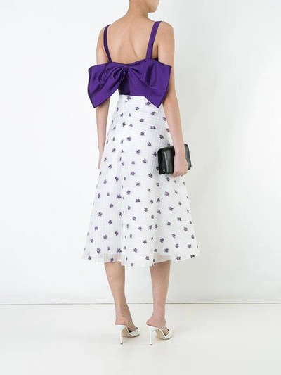 Shop Bambah Back Bow Bustier Top In Purple