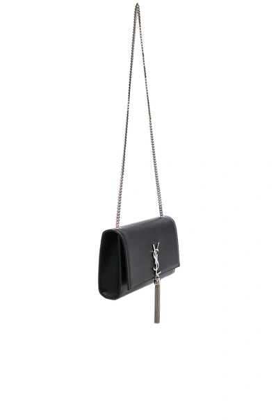 Shop Saint Laurent Medium Monogramme Kate Tassel Chain Bag In Black