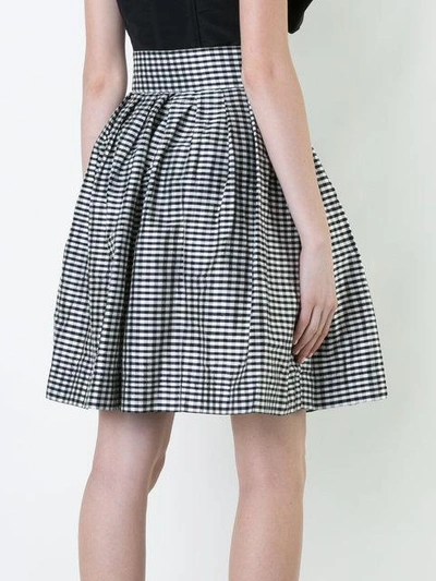 Shop Bambah Gingham Pleated Shorts In Black