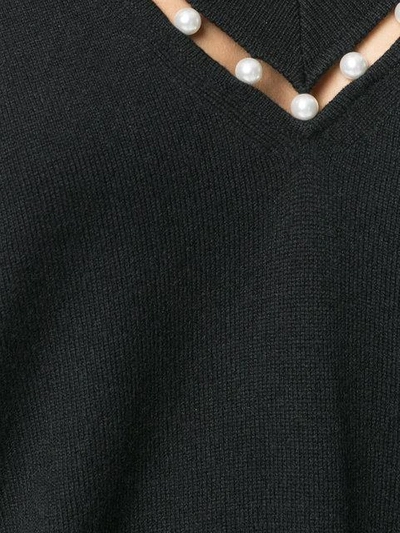 Givenchy Pullover Mit Kunstperlen In Black
