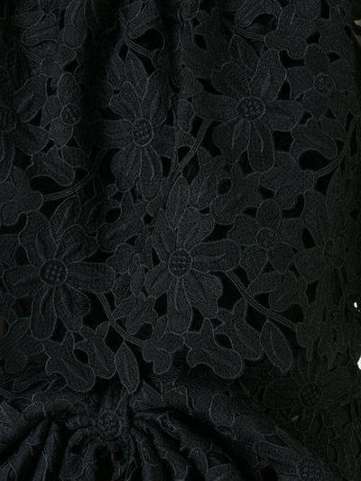 Bambah Lace Off Shoulder Dress In Black