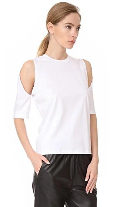 Shop Dion Lee Utility Contour Tee In Ivory