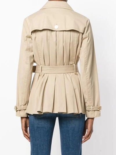 Shop Michael Michael Kors Belted Trench Coat In Neutrals