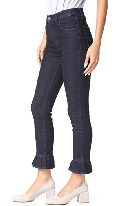 Shop J Brand High Rise Crop Maude Jeans In Flourish