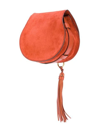 Shop Chloé Marcie Shoulder Bag In Red