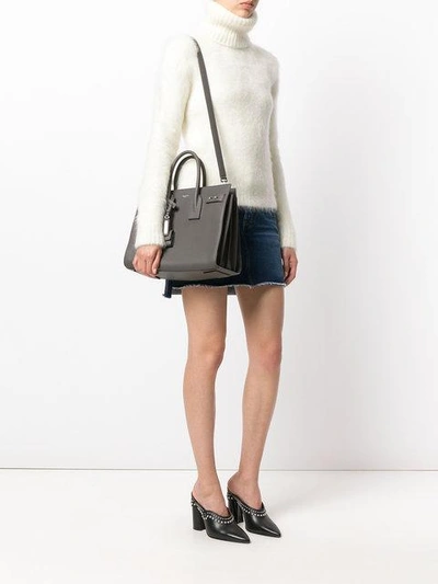 Shop Saint Laurent Small Sac De Jour Tote - Grey