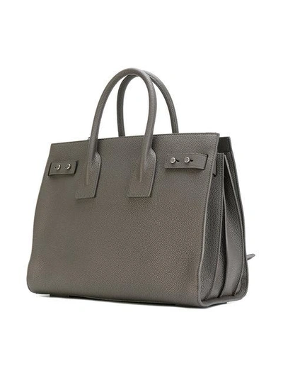 Shop Saint Laurent Small Sac De Jour Tote - Grey