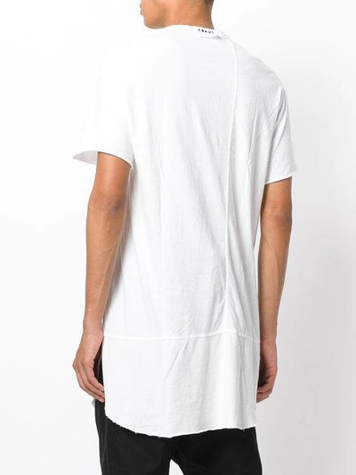 Shop Lost & Found Over Longline T-shirt In White
