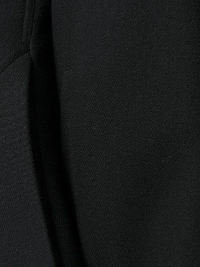 Shop Rick Owens Off-center Zip Fastening Coat In Black