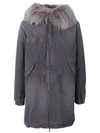 MR & MRS ITALY MR & MRS ITALY FUR LINING MID PARKA - GREY,PK351MC7012146542