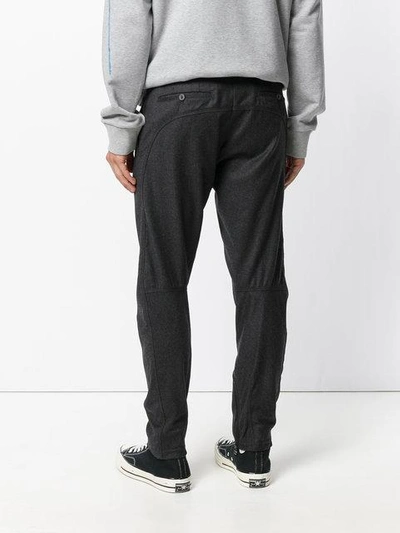 Shop Lanvin Tapered Trousers In Grey
