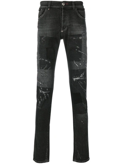 Philipp Plein Classic Skinny Jeans In Grey
