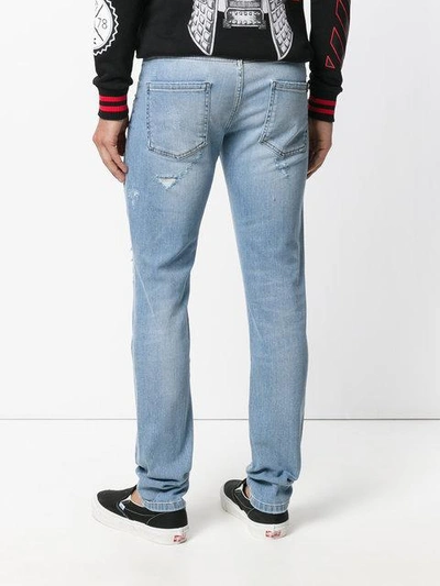 Shop Philipp Plein Classic Skinny Jeans - Blue