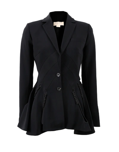 Shop Antonio Berardi Layered Cut Out Blazer In Black