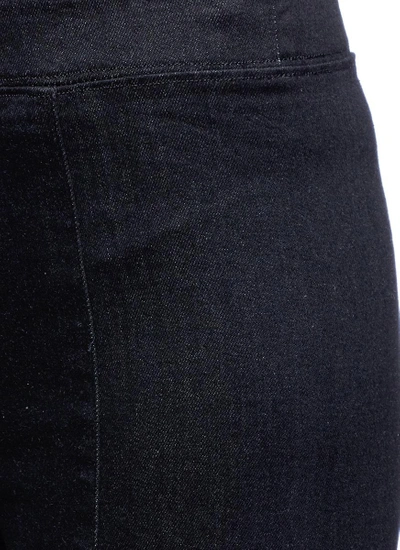 Shop Helmut Lang Cropped Flared Denim Pants