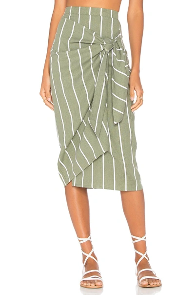 Shop Faithfull The Brand Carlo Skirt In Green