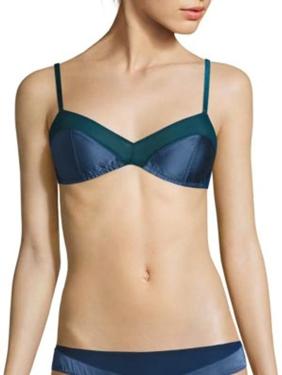 Araks Beatrice Silk Bralette In Slate