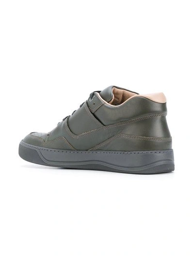 Shop Lanvin Lace-up Sneakers - Green