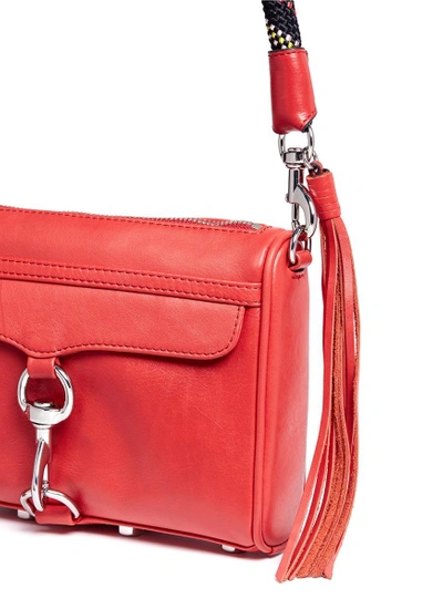 Shop Rebecca Minkoff 'm.a.c.' Climbing Rope Strap Mini Leather Crossbody Bag