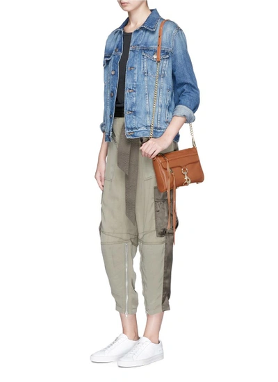 Shop Rebecca Minkoff 'm.a.c.' Curb Chain Mini Leather Crossbody Bag