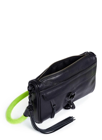 Shop Rebecca Minkoff 'm.a.c.' Climbing Rope Strap Mini Leather Crossbody Bag