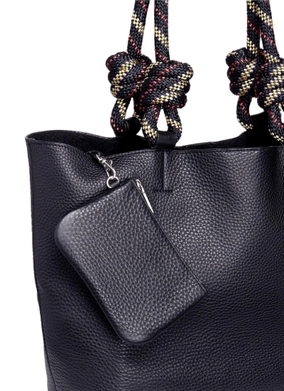 Shop Rebecca Minkoff Climbing Rope Handle Pebbled Leather Tote