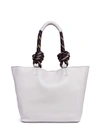 REBECCA MINKOFF Climbing rope handle pebbled leather tote