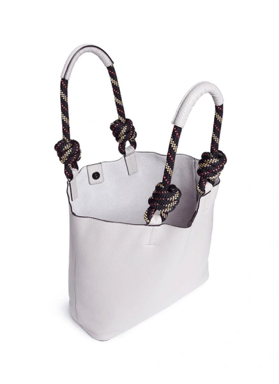 Shop Rebecca Minkoff Climbing Rope Handle Pebbled Leather Tote