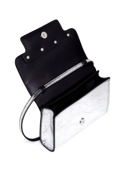 Shop Proenza Schouler 'ps11' Inverted Stud Metallic Leather Wallet