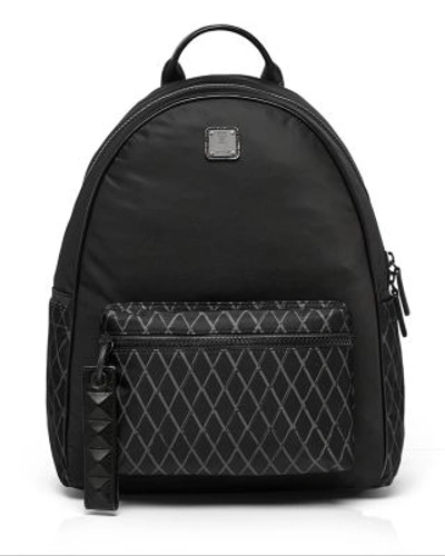 Mcm Tumbler Nylon Backpack In Black