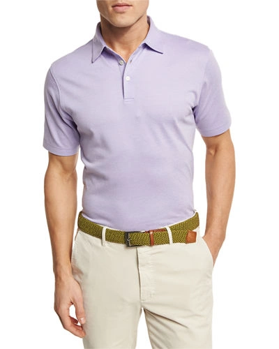 Peter Millar The Perfect Piqu&eacute; Polo Shirt In Purple