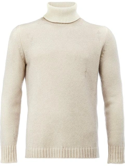 Shop Avant Toi Roll-neck Jumper In Neutrals