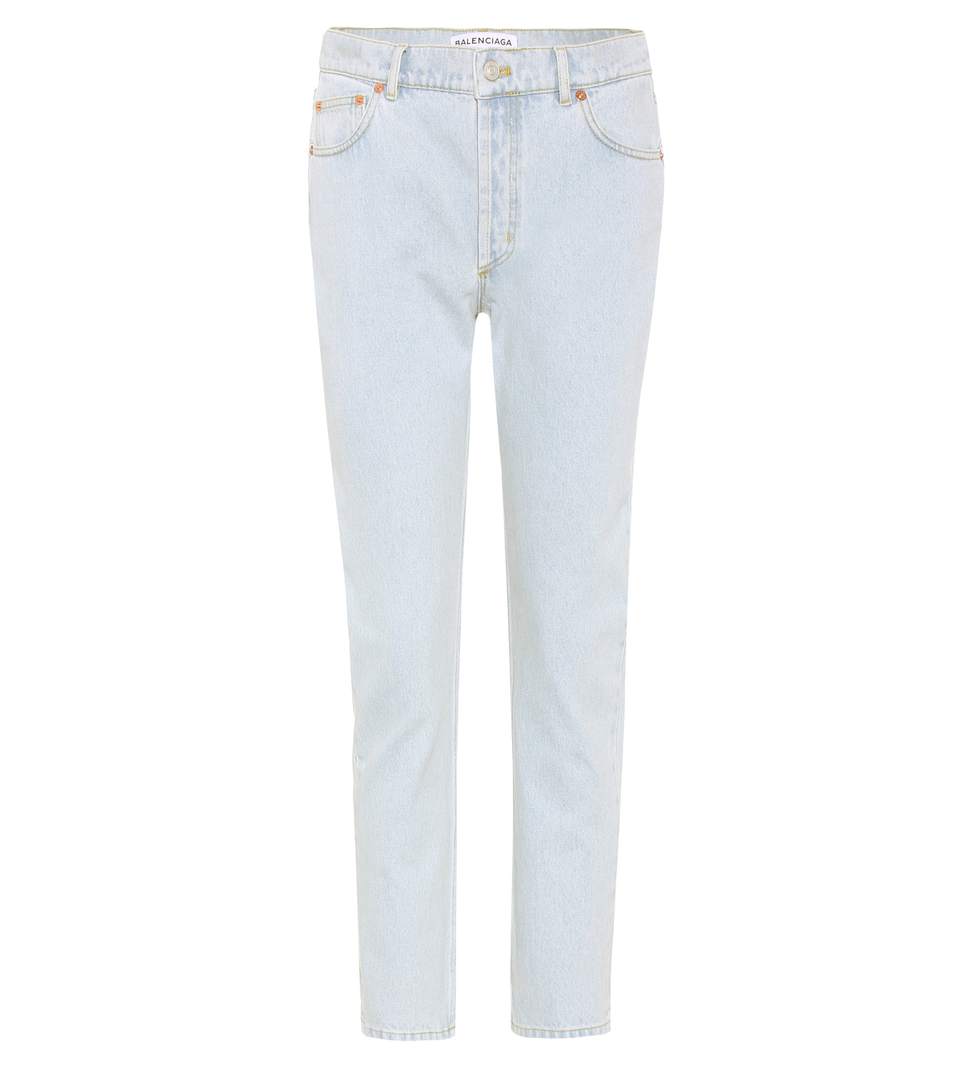 Balenciaga Cropped Jeans In Blue | ModeSens