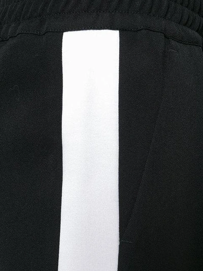 Shop Givenchy Contrast Stripe Trousers - Black