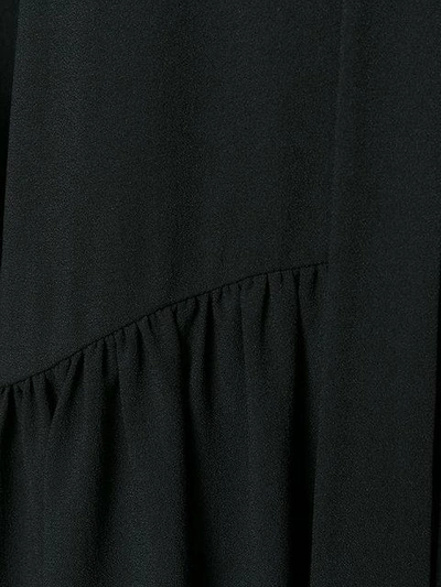 Shop Saint Laurent Lavaliere Mini Dress - Black
