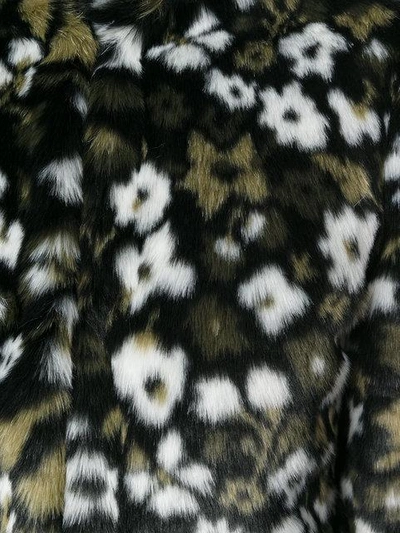 Floral Faux Fur Jacquard jacket