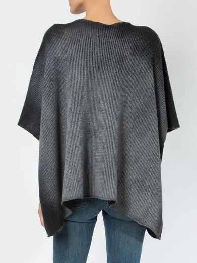 Shop Avant Toi Knitted Ribbed Blouse In Grey
