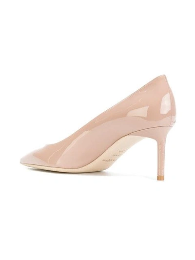 Shop Saint Laurent Anja 65 Pumps In Neutrals