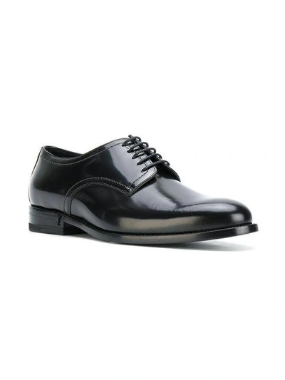 Shop Saint Laurent Montaigne 25 Derby Shoes In Black