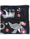 GUCCI Space Animals print shawl,4737184G85212151274