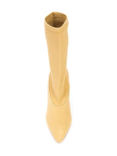 Yeezy Pointed Toe Boots In Neutrals